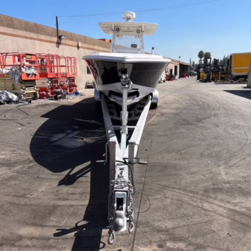 2008 Jefferson Yachts FS35 Sports Boat Twin Mercury Verado 2021 Trailer — photo 6